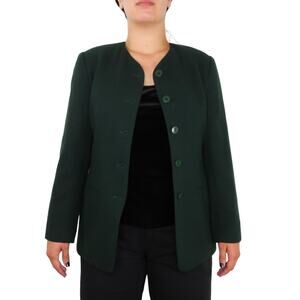 1990s Vintage Talbots Emerald Green Blazer Jacker Size 8 Medium